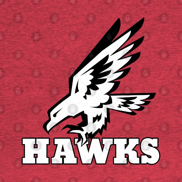 Hawks Mascot by Generic Mascots